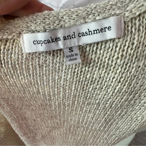 cupcakes and cashmere long duster sweater cardigan belted waist sz small boho - Picture 5 of 8